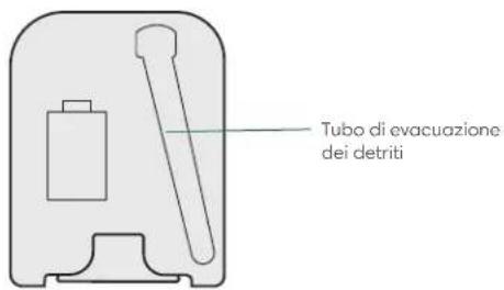 Tubo di evacuazione dei detriti