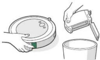 IROBOT Roomba Combo i5 - Pulizia dei sensori cassetto raccogli polvere pieno - 1