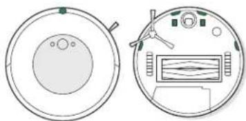 IROBOT Roomba Combo i5 - Czyszczenie czujników wizualnego punktu docelowego dokowania, okienka podczerwieni i styków ładowania - 1
