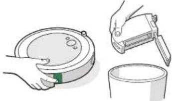 IROBOT Roomba Combo i5 - Czyszczenie czujników zapetnienia pojemnika - 1