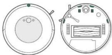 IROBOT Roomba Combo i5 - Pulizia dei sensori della base di aggancio visivo, della finestra IR e dei contatti di ricarica - 1