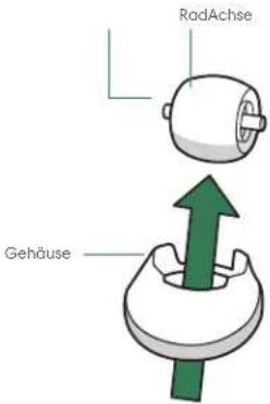 RadAchse Gehäuse