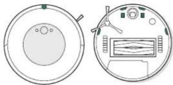 IROBOT Roomba Combo i5 - Cleaning the Visual Docking Target Sensors, IR Window and Charging Contacts - 1