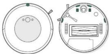 IROBOT Roomba Combo i5 - Reinigung des Ziels zum visuellen Andocken, der Sensoren, des IR-Fensters und der Ladekontakte - 1