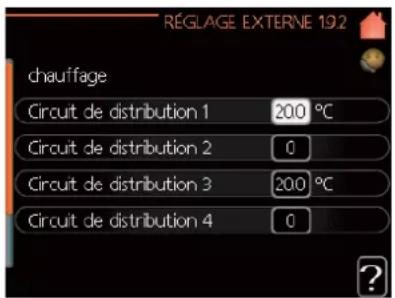 MITSUBISHI HSB140 - Menu 1.9.2 - réglage externe - 1