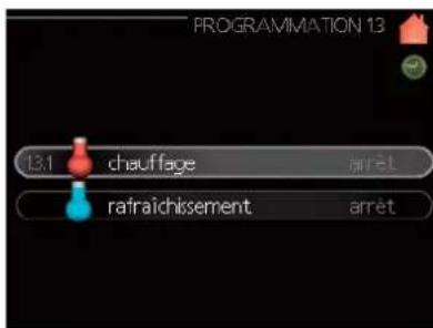 MITSUBISHI HSB140 - Menu 1.3 - programmation de température - 1