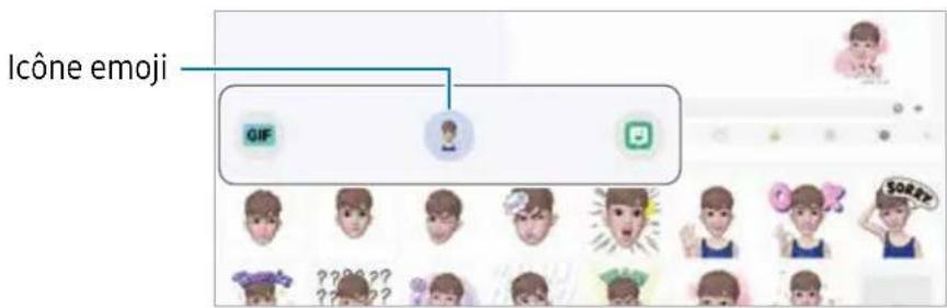 SAMSUNG Galaxy Tab S9 FE - Utiliser des symboles AR Emoji dans une conversation - 1
