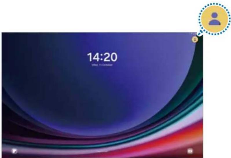 SAMSUNG Galaxy Tab S9 FE - Passer d'un compte utilisateur à un autre - 1