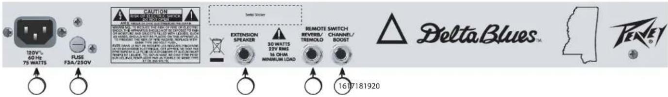 PEAVEY Delta Blues 210 - NOTE: FOR UK ONLY - 1