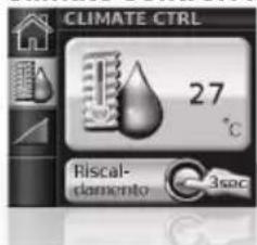 CLIMATE CTRL 27 °C Riscal- damento 3sec