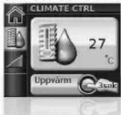 CLIMATE CTRL 27 °C Uppvarm 3sok