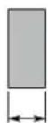 FALMEC Shelf - Versione pannellabile: dimensone pannello / Version supporting panels: panel dimensions - 1