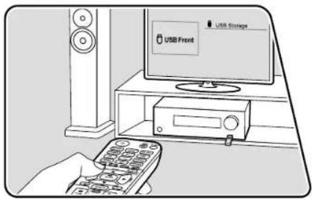 ONKYO TXNR6050 - Lecture des fichiers musicaux sauvegardés sur un périphérique de stockage USB - 1