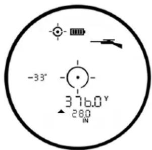BUSHNELL Fusion X - Exemplo do modo Espingarda - 1