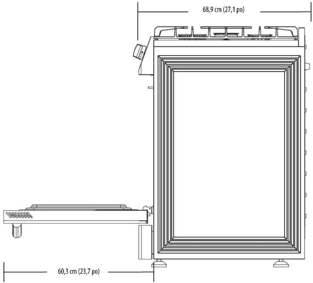 68,9 cm (27,1 po) 60,3 cm (23,7 po)