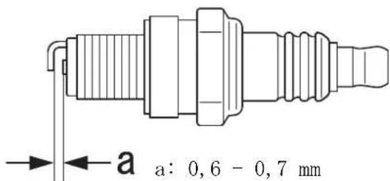 Shindaiwa T302TS - Überprüfen der Zündkerze - 1