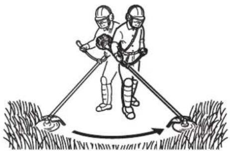 Shindaiwa T302TS - Scything weeds - 1