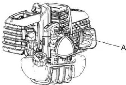 Shindaiwa T302TS - Cleaning silencer - 1