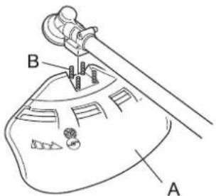 Shindaiwa T302TS - Installation of shield - 1