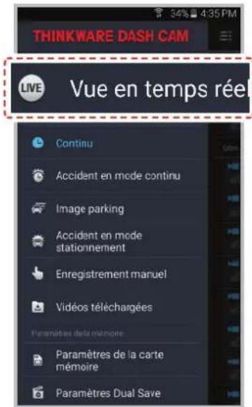 Thinkware X350 - 4-2-1. Vue en temps réel - 1