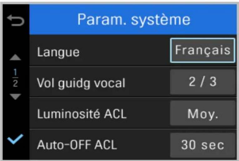 Thinkware X350 - 3-6. Paramètres > système - 1