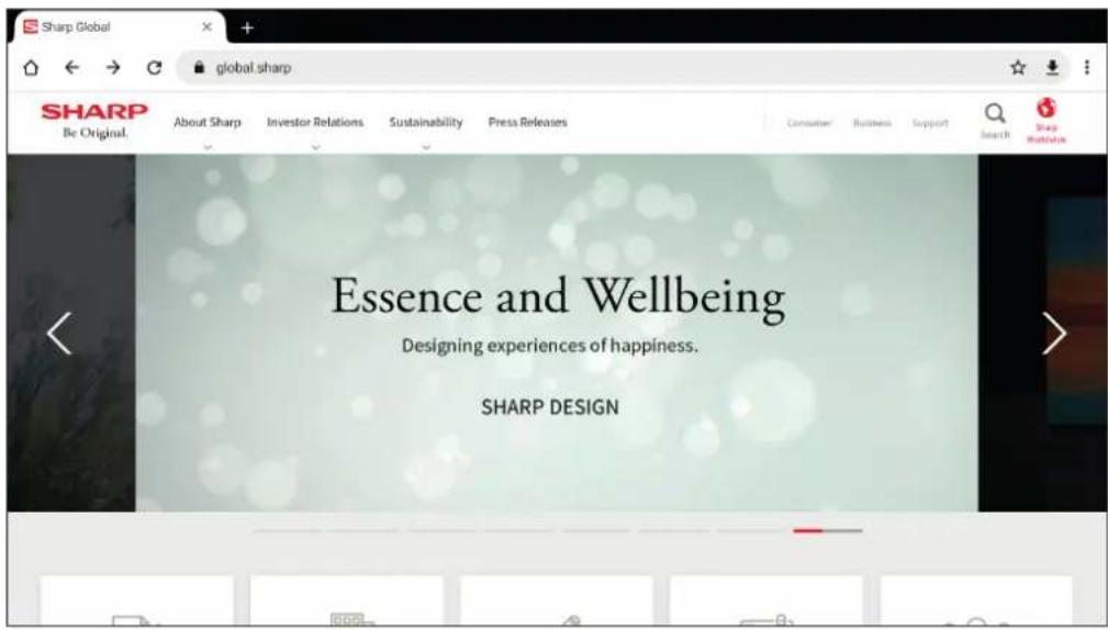 SHARP PNME432 - Application - Navigateur Web - 1