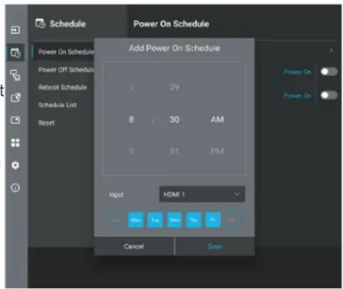 SHARP PNME432 - Définisse le calendrier de la mise sous tension. - 1