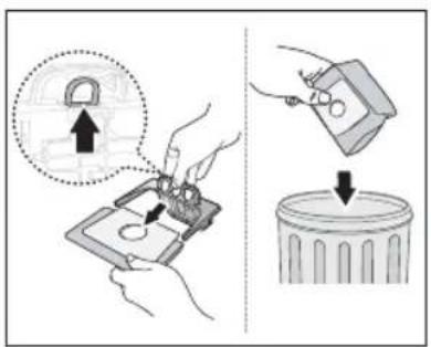 SAMSUNG VC05THNJGBB - CHANGING THE DUST BAG - 2