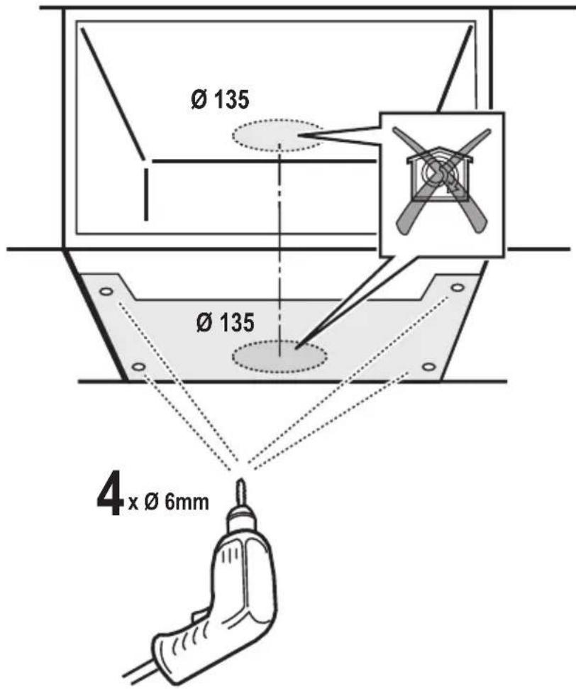 Ø 135 Ø 135 4 x Ø 6mm