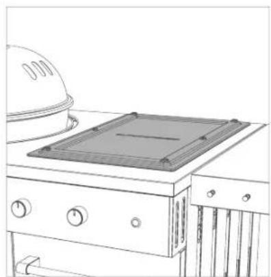 Outdoorchef Lugano 570 G - LUGANO XXL-SKURÐBRETTI / HLÍF Á AUKAGRILLFLÖT - 5