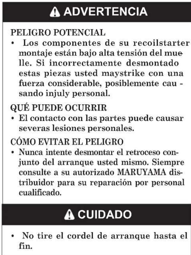 Maruyama EH230DSL - Procedimiento para el Arranque en Frio - 5