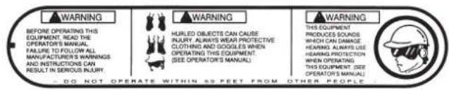 Maruyama EH230DSL - Adhesivos de Seguidad - 2