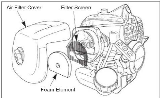 Maruyama EH230DSL - Air Filter Cleaning - 1