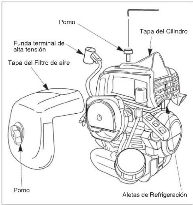 Maruyama EH230DSL - Limpieza de las aletas de refrigeración - 1