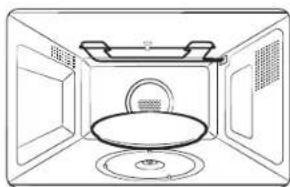 SAMSUNG MC28A5137CK - Verwendung der pizzateller - 1
