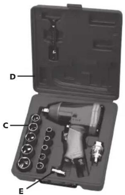 Abac G101 - KOMPLET UDARNOG ODVIJAČA - 1
