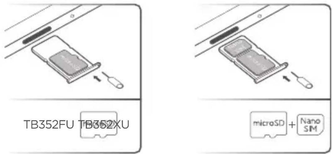 TB352FU TB352XU microSD + Nano SIM