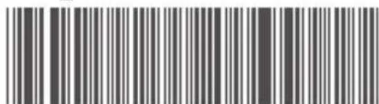 Barcode image with vertical black and white bars, no visible text or symbols beyond the pattern