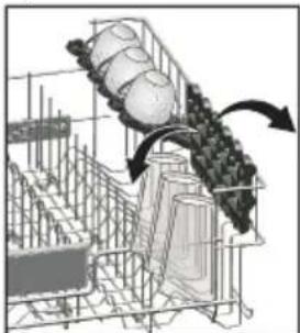 BEKO BDFN15440S - Support à hauteur ajustable du panier supérieur - 1