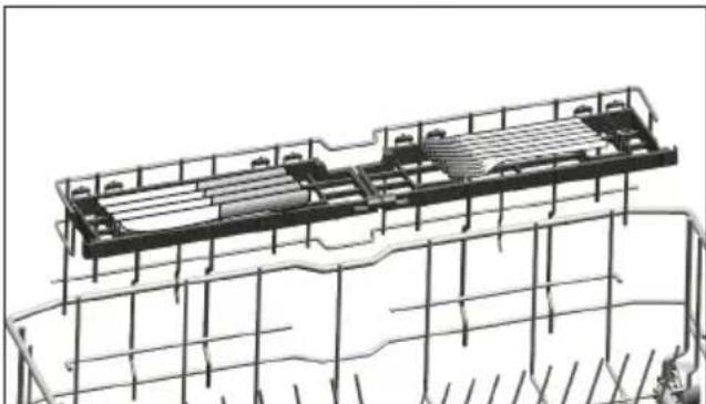 BEKO BDFN15440S - Support multifonction/à hauteur ajustable du panier inférieur - 3