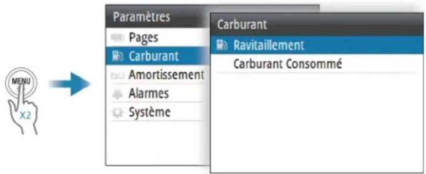 SIMRAD IS42J - Gestion du carburant - 1