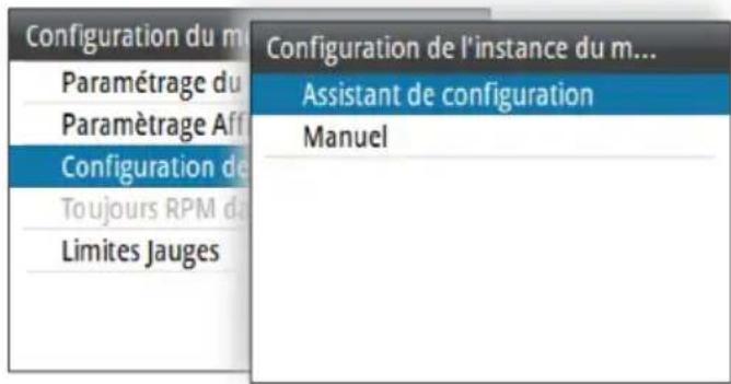 SIMRAD IS42J - Paramétrage de l'instance de moteur - 1