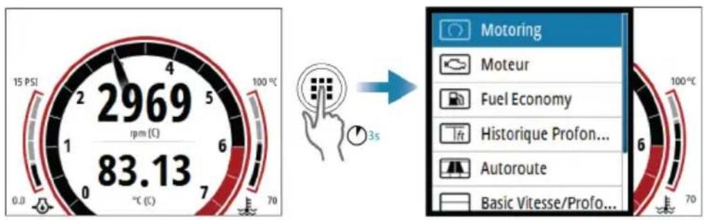 SIMRAD IS42J - Sélection directe d'une page - 1