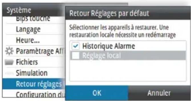 SIMRAD IS42J - Retour Réglages Usine - 1