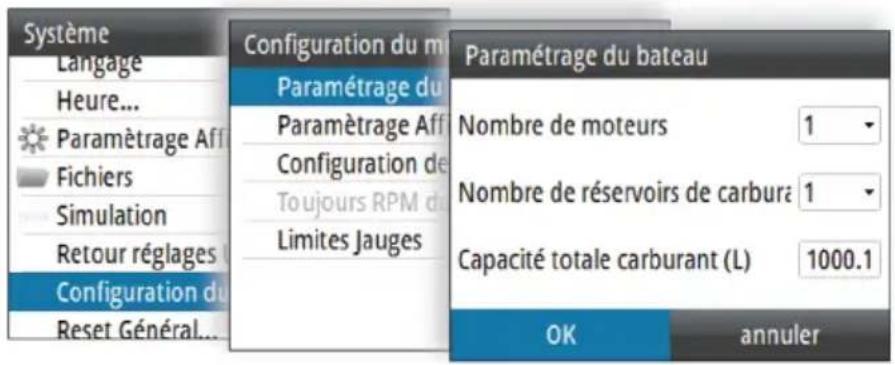 SIMRAD IS42J - Gestion du carburant - 2