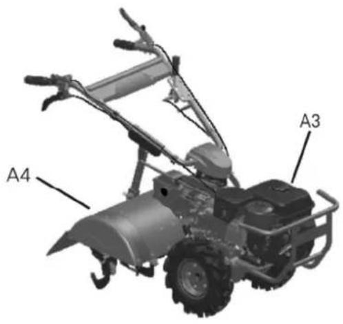Anova MTC620 - avertissements de position et de sécurité sur la machine - 1