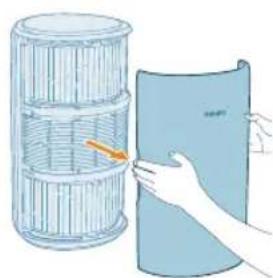 PHILIPS AC3220 - Reinigen der Oberfläche der Filter - 3