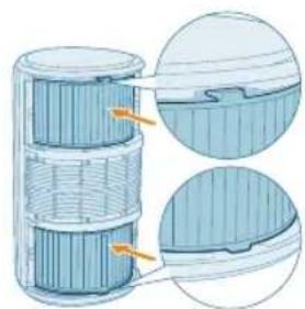 PHILIPS AC3220 - Replacing the filters - 6