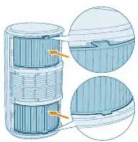 PHILIPS AC3220 - Instalar os filtros - 4