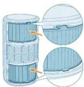 PHILIPS AC3220 - Instalación de los filtros - 4